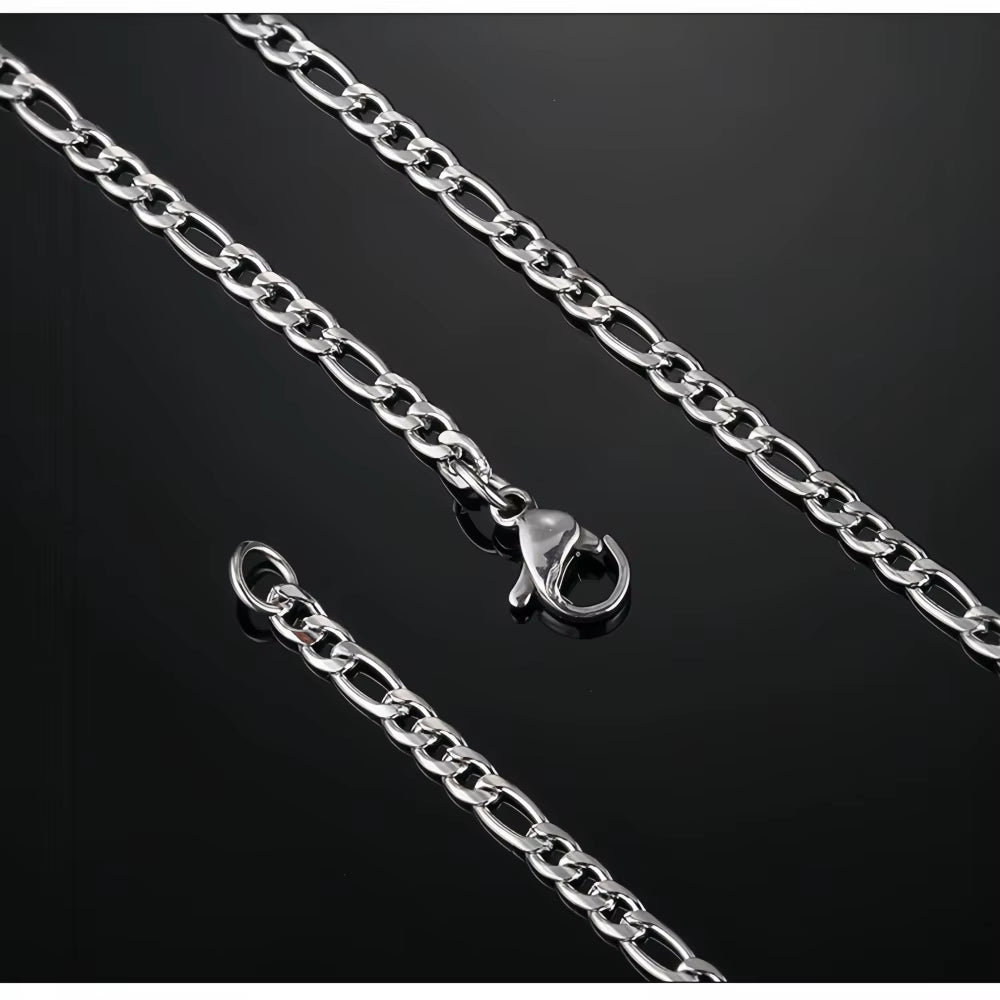 3Mm NK Stainless Steel Chain Necklace Hip Hop Figaro Men Necklace Fashion Chain Jewelry Accessories