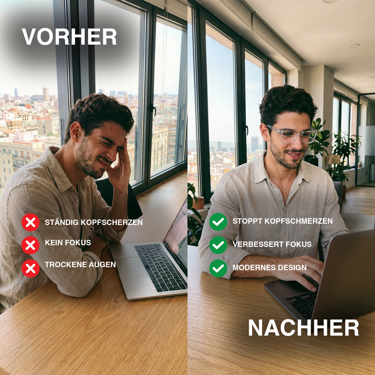 Ultra Sleep ™ Blaulicht-Filter Brille